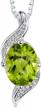 stunning peora peridot pendant - 925 sterling silver & natural gemstone: a perfect gift for women logo