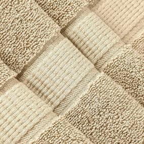 img 1 attached to 2 Pack Luxury 600 GSM Beige Bath Sheets - 35 X 70 Inches - Highly Absorbent & Soft Extra Large Towels By Oakias