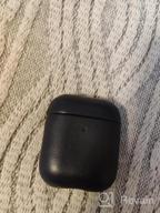img 1 attached to Portable Leather AirPods Case With Keychain Clip And Loss Prevention, Handmade Series Cover For AirPods 1/2 - Black For Men And Women review by Jim Polacek