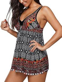 img 2 attached to LAMISSCHE Swimsuits Slimming Swimdress Two Piece Women's Clothing - Swimsuits & Cover Ups