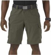 get military-grade comfort with 5.11 tactical men's stryke 11-inch inseam shorts, made with flex-tac ripstop fabric - style 73327 logo