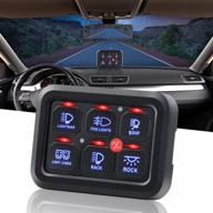 universal 6 gang led switch panel for offroad & marine vehicles - control your circuit system with ease and style! logo
