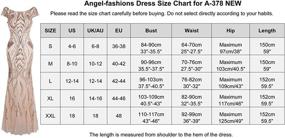 img 2 attached to Angel Fashions Womens Bateau Sleeve Evening Women's Clothing ~ Dresses