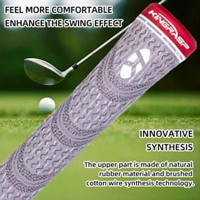 img 2 attached to 🏌️ KINGRASP Multi Compound Golf Grips Set - 13 Grips, Midsize/Standard Size, 6 Color Choices, Anti-Slip High Stability, All-Weather Cord Rubber Golf Club Grips