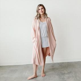img 3 attached to Comfortable And Sustainable: Goumikids Women'S Robe In Viscose From Bamboo And Organic Cotton
