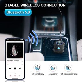 img 1 attached to Bluetooth Transmitter Receiver Microphone Wireless Car Electronics & Accessories