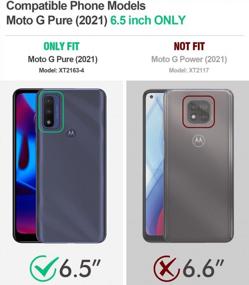 img 3 attached to Защитите свой Motorola Moto G Pure и придайте ему стильный вид с помощью чехла Poetic Guardian Series