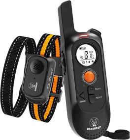 img 4 attached to 🐶 USOONESP 3-in-1 Dog Training: Multi-Dog Remote Control with Keypad Lock, 1000 FT Range, Voice Training - Ideal for 10 lbs-110 lbs Dogs!