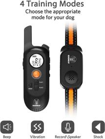 img 3 attached to 🐶 USOONESP 3-in-1 Dog Training: Multi-Dog Remote Control with Keypad Lock, 1000 FT Range, Voice Training - Ideal for 10 lbs-110 lbs Dogs!