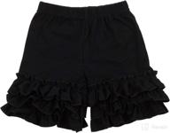 slowera girls cotton ruffles shorts apparel & accessories baby girls best: clothing логотип