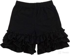 img 2 attached to Slowera Girls Cotton Ruffles Shorts Apparel & Accessories Baby Girls best: Clothing