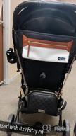 img 1 attached to Itzy Ritzy Adjustable Stroller Caddy Organizer With Two Pockets, Front Zippered Pocket And Straps To Fit Most Strollers - Coffee & Cream review by David Magnus