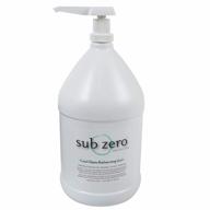 sub zero cooling pain relief gel, 1-gallon bottle with pump - joint relief and nerve pain relief cream for muscle deep pain relief and arthritis relief logo