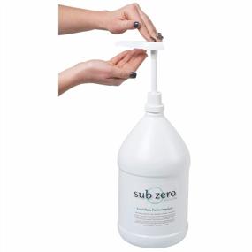 img 2 attached to Охлаждающий гель для облегчения боли Sub Zero, бутылка объемом 1 галлон с насосом - крем для облегчения боли в суставах и нервов для облегчения боли в мышцах и облегчения артрита