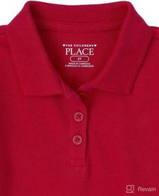 img 3 attached to 👕 The Children's Place Baby Girls and Toddler Short Sleeve Pique Polo Shirt