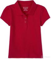 👕 the children's place baby girls and toddler short sleeve pique polo shirt логотип