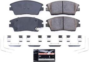 img 1 attached to 🔥 Enhanced Performance: Power Stop Z23-1847 Front Z23 Evolution Sport Carbon Fiber-Ceramic Brake Pad