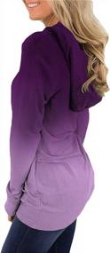 img 2 attached to Onlypuff Womens Hoodie Sweatshirts Casual Tunic Tops Long Sleeve Hoody With Kangaroo Pockets