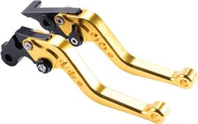 img 4 attached to 🔧 MRELC CNC Short Brake Clutch Levers for Honda GROM MSX125 (2014-2019) CBR250R (2011-2013) CBR300R/CB300F/FA (2014-2019) CB400F/CB400R (2013-2015) CBR500R/CB500F/X (2013-2019) Monkey 125 (2018-2019) - Golden Finish