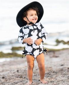 img 3 attached to 🩱 RuffleButts® Baby/Toddler Girls Long Sleeve One Piece Swimsuit: UPF 50+ Sun Protection for Better SEO