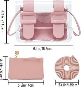 img 2 attached to Мини-сумки из прозрачного ПВХ: идеальный модный аксессуар для женщин