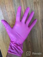 img 1 attached to Gloves Wally Plastic nitrile, 50 pairs, size S, color blue review by Dorota Ogonowska ᠌