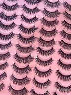 img 1 attached to 😍 Get Alluring Eyes with MAGEFY 20 Pairs: 4 Styles of Handmade, Fluffy False Eyelashes - Natural Look Faux Mink Lashes Pack review by Eric Miller