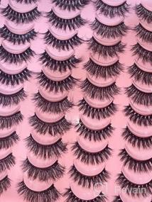 img 5 attached to 😍 Get Alluring Eyes with MAGEFY 20 Pairs: 4 Styles of Handmade, Fluffy False Eyelashes - Natural Look Faux Mink Lashes Pack
