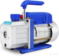 🔧 gyzj 4cfm 1/3hp 5pa rotary vane vacuum pump: hvac/auto ac air conditioner servicing for r12 r22 r134a r410a systems, refrigerant recharging, wine degassing, milking logo