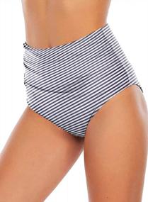 img 1 attached to Flaunt Your Style With I2CRAZY'S Tummy Controlling High Waist Bikini Bottoms For Women