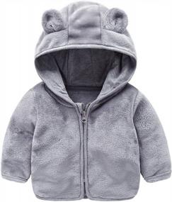 img 4 attached to Dinosaur Toddler Hooded Jacket - Warm Fleece Zip-Up Sweatshirt Outfit For Baby Boys And Girls By Peecabe
