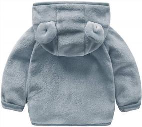 img 3 attached to Dinosaur Toddler Hooded Jacket - Warm Fleece Zip-Up Sweatshirt Outfit For Baby Boys And Girls By Peecabe
