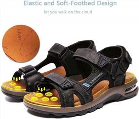 img 1 attached to Comfortable And Non-Slip Men'S Athletic Sandals For Outdoor Adventures