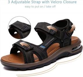 img 2 attached to Comfortable And Non-Slip Men'S Athletic Sandals For Outdoor Adventures