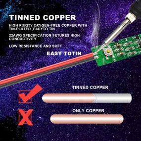 img 1 attached to CARLITS 22AWG 100Ft Extension Cable Wire Cord 30M Stranded Tinned Copper 22 Gauge 2 Color Red Black Cable Hookup Electrical Wire 12V 24V DC For Led Strips Single Color 3528 5050 2835