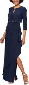 img 4 attached to Alex Evenings Womens Empire Regular Women's Clothing - Dresses