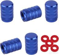 🚗 winka blue round car tire valve stems caps - enhance your vehicle's style with wheel tire valve stem caps логотип