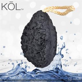 img 2 attached to The KOL Charcoal Infused Body Sponge: Unleash the Power of Charcoal for a Refreshing Spa-like Experience!