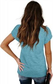 img 1 attached to Легкая женская футболка с коротким рукавом и круглым вырезом от WIHOLL