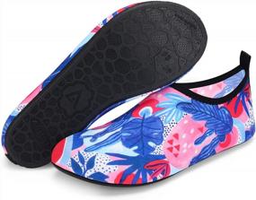 img 4 attached to Quick-Dry Aqua Shoes For Women & Men - ANLUKE Barefoot Water Shoes For Beach, Swimming, Surfing & Yoga