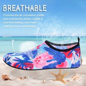 img 2 attached to Quick-Dry Aqua Shoes For Women & Men - ANLUKE Barefoot Water Shoes For Beach, Swimming, Surfing & Yoga