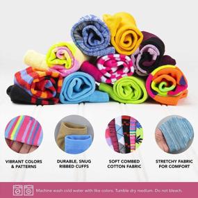 img 3 attached to Fun And Fashionable: 12 Pairs Of Colorful Cotton Crew Socks For Women By Debra Weitzner