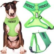 🐾 dexil friendly green color coded non-pull front and back d ring padded waterproof vest dog harness: prevent accidents with advance warning to others логотип