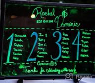 img 1 attached to 16X12 LED Dry Erase Board With Vivid Liquid Chalk Markers For Kids - Woodsam Erasable Neon Message Drawing And Learning Sign Board review by Davon Man