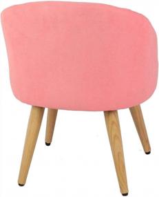 img 3 attached to Magshion Pink Vanity Ottoman Stool Chair For Makeup And Bathroom Accent