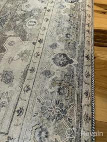 img 6 attached to Loloi II Hathaway Collection HTH-02 Denim/Multi Traditional Rug - 7'-6" X 9'-6