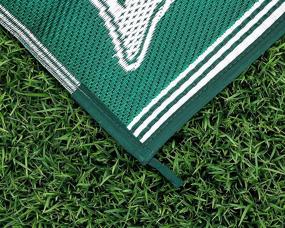 img 2 attached to 🏞️ Camco 42850 Oriental Awning Leisure Mat-Green 9' x 12': Stylish and Durable Outdoor Rug for Relaxation and Comfort