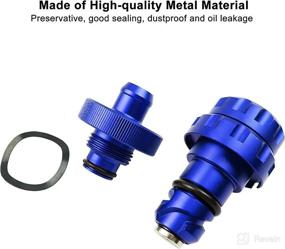 img 1 attached to 🔧 High-Quality Engine Oil Drain Plug for 2015 Ford F150 Ford Raptor F150 Platinum and Limited - Replaces 758381842008 Blue