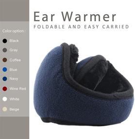 img 3 attached to Unisex Foldable Warmers Earmuffs 2Pack Black Girls' Accessories in Cold Weather