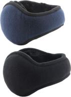 unisex foldable warmers earmuffs 2pack black girls' accessories in cold weather логотип